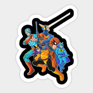 Airgam Comic Superheros (Good Guys) Sticker